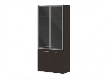 Шкаф комбинированный коллекции "Спикер" 89.6x43.8x204.6 Тёмный Орех